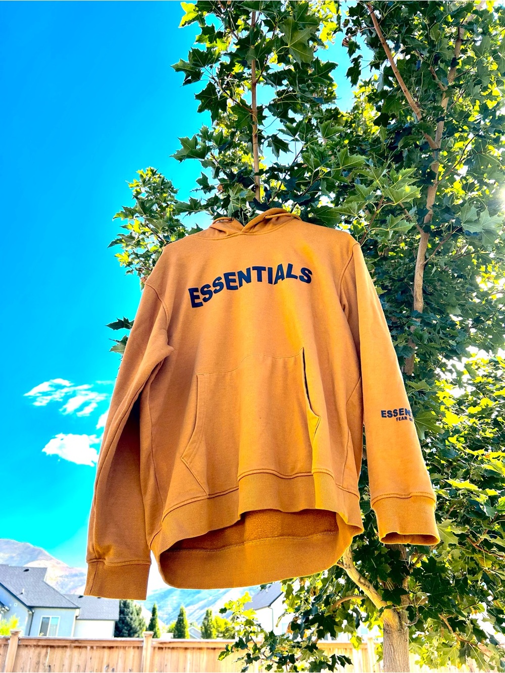 Essentials Fear of God Mustard Hoodie